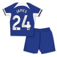 Camiseta Chelsea Reece James #24 Primera Equipación para niños 2023-24 manga corta (+ pantalones cortos)